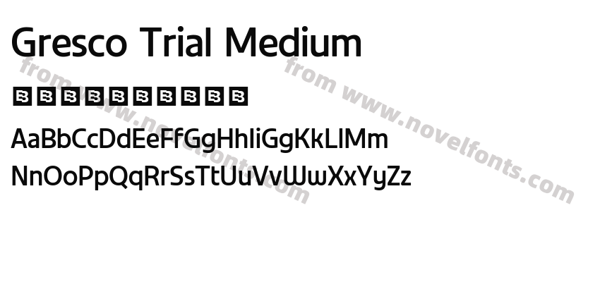 Gresco Trial MediumPreview
