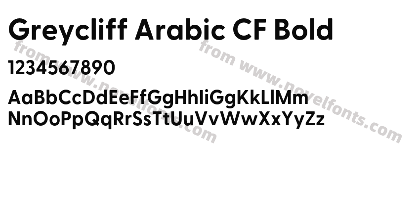 Greycliff Arabic CF BoldPreview