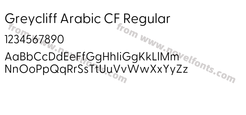Greycliff Arabic CF RegularPreview