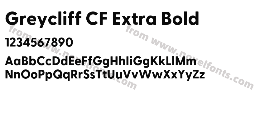 Greycliff CF Extra BoldPreview