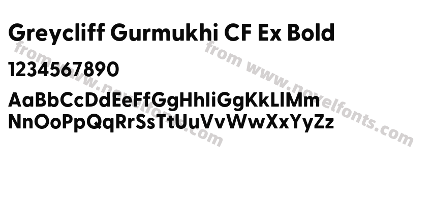 Greycliff Gurmukhi CF Ex BoldPreview
