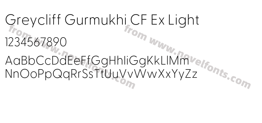 Greycliff Gurmukhi CF Ex LightPreview