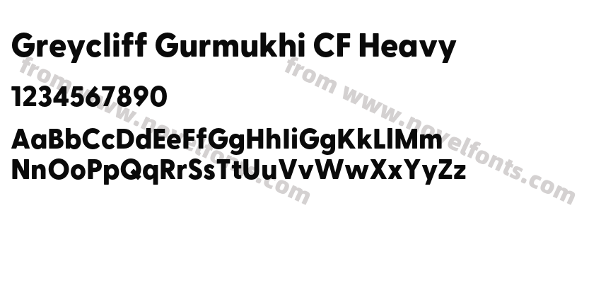 Greycliff Gurmukhi CF HeavyPreview