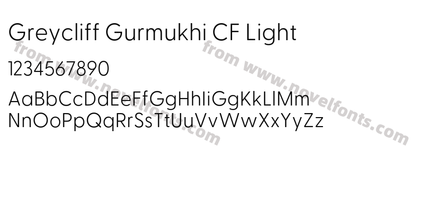 Greycliff Gurmukhi CF LightPreview