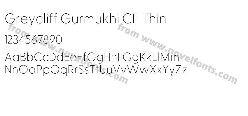 Greycliff Gurmukhi CF ThinPreview