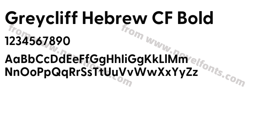 Greycliff Hebrew CF BoldPreview