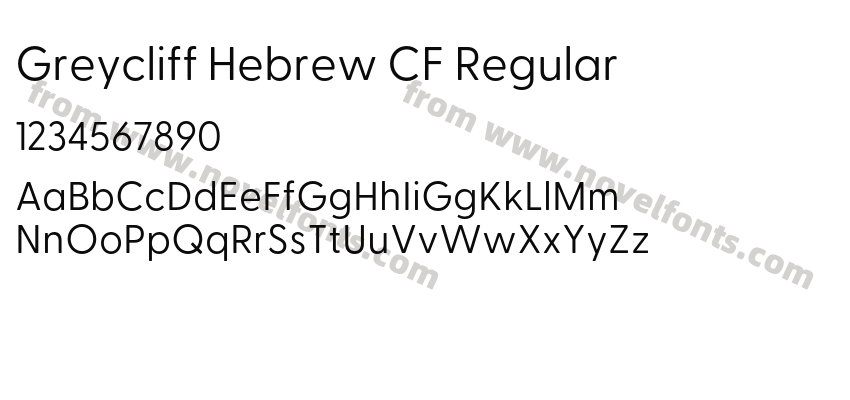Greycliff Hebrew CF RegularPreview