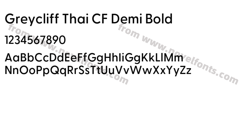 Greycliff Thai CF Demi BoldPreview