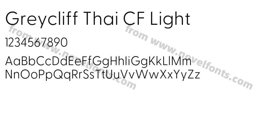 Greycliff Thai CF LightPreview