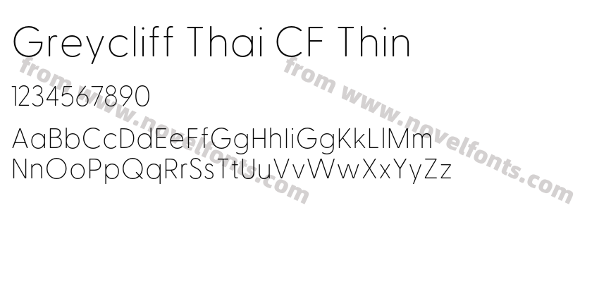 Greycliff Thai CF ThinPreview