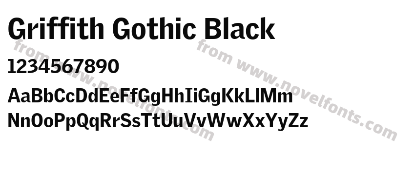Griffith Gothic BlackPreview