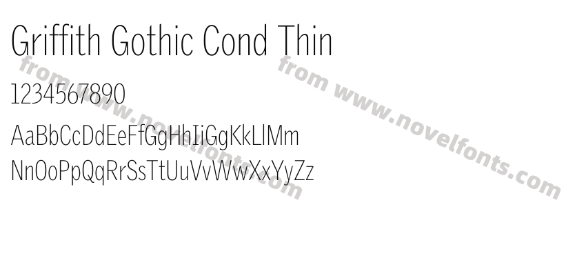 Griffith Gothic Cond ThinPreview