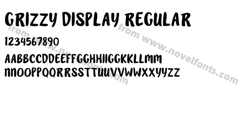 Grizzy Display RegularPreview
