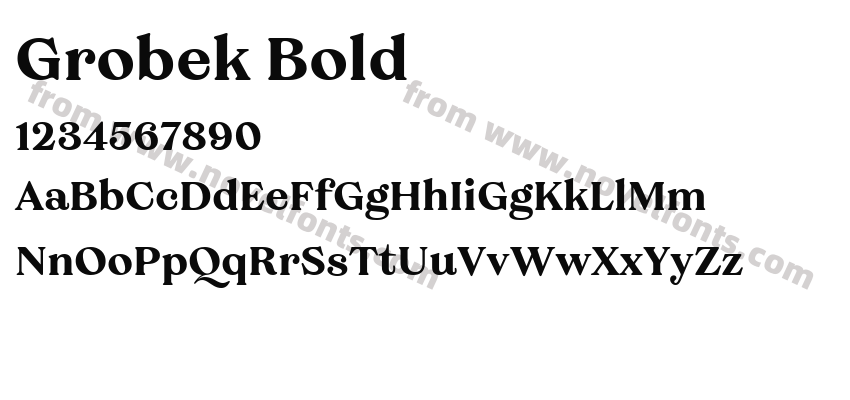 Grobek BoldPreview