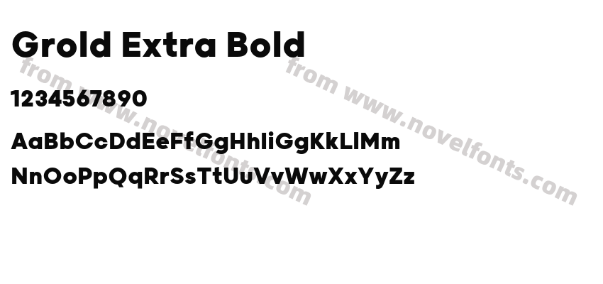 Grold Extra BoldPreview