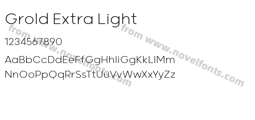 Grold Extra LightPreview