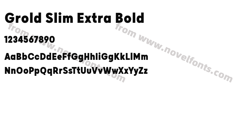 Grold Slim Extra BoldPreview