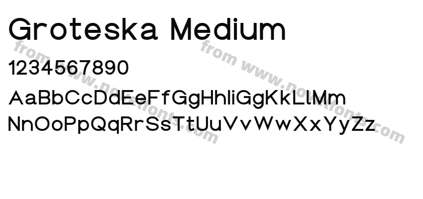 Groteska MediumPreview