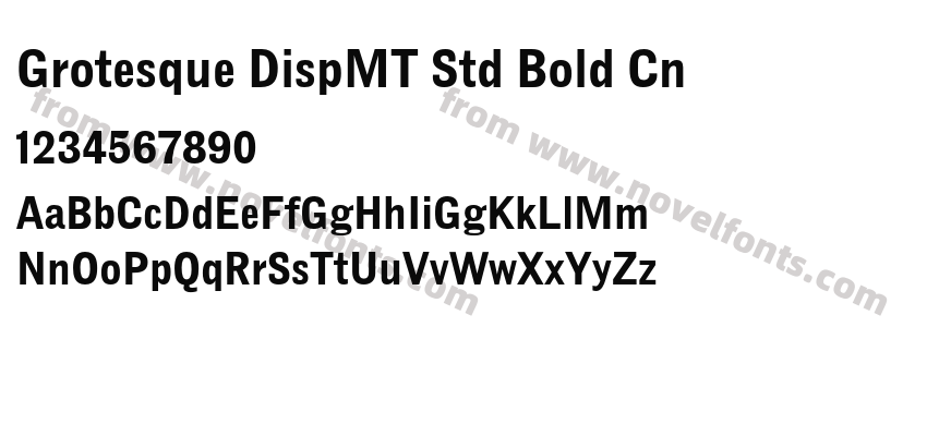 Grotesque DispMT Std Bold CnPreview