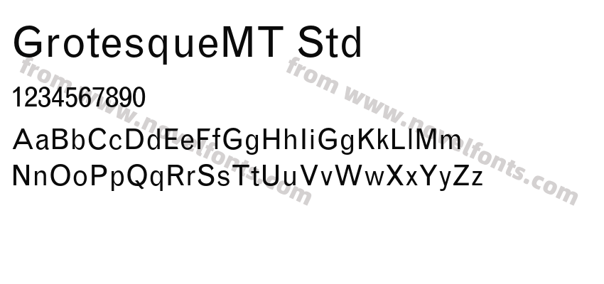 GrotesqueMT StdPreview