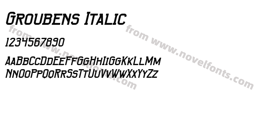 Groubens ItalicPreview