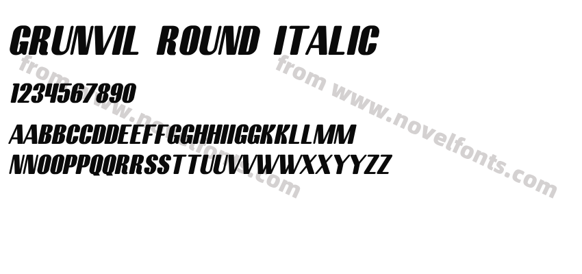 Grunvil Round ItalicPreview
