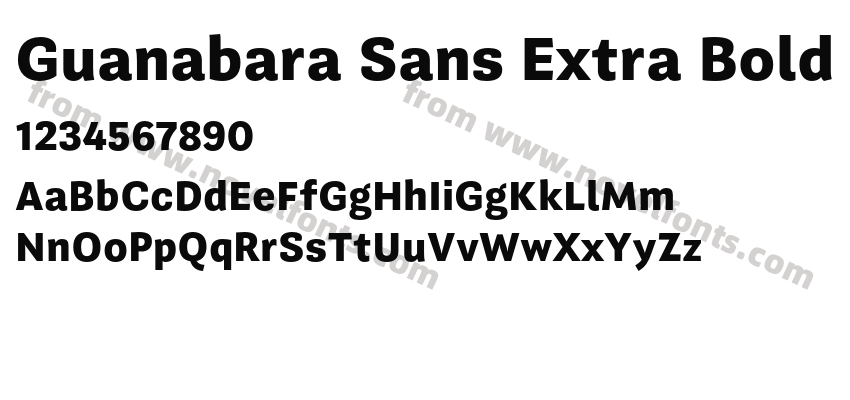Guanabara Sans Extra BoldPreview