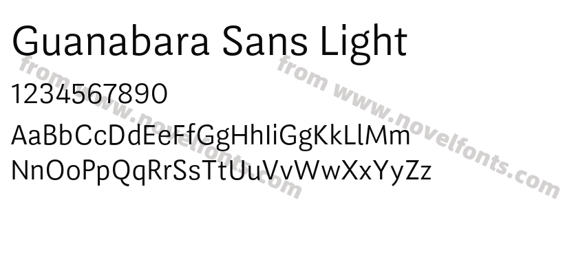 Guanabara Sans LightPreview