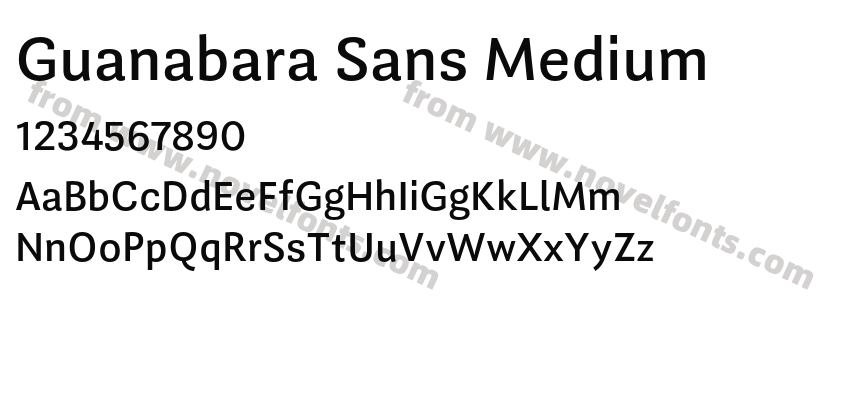 Guanabara Sans MediumPreview