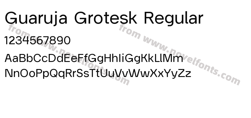 Guaruja Grotesk RegularPreview