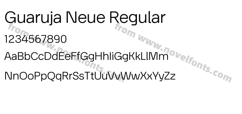 Guaruja Neue RegularPreview