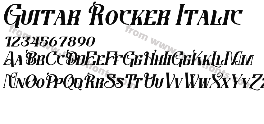 Guitar Rocker ItalicPreview