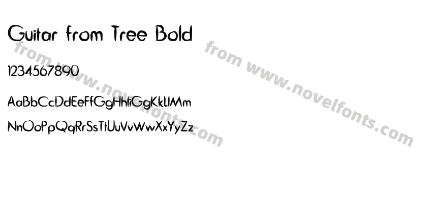 Guitar from Tree BoldPreview