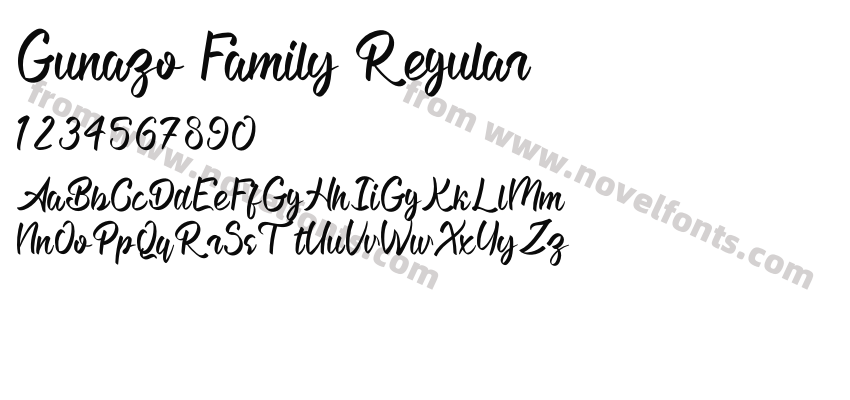 Gunazo Family RegularPreview