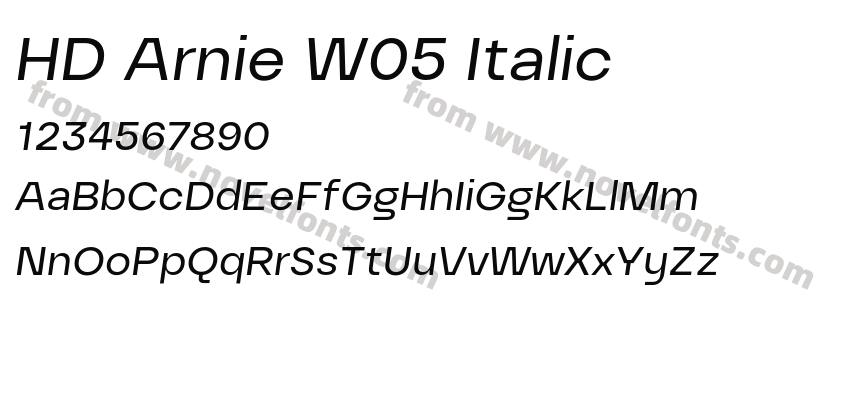 HD Arnie W05 ItalicPreview