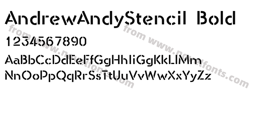 AndrewAndyStencil BoldPreview