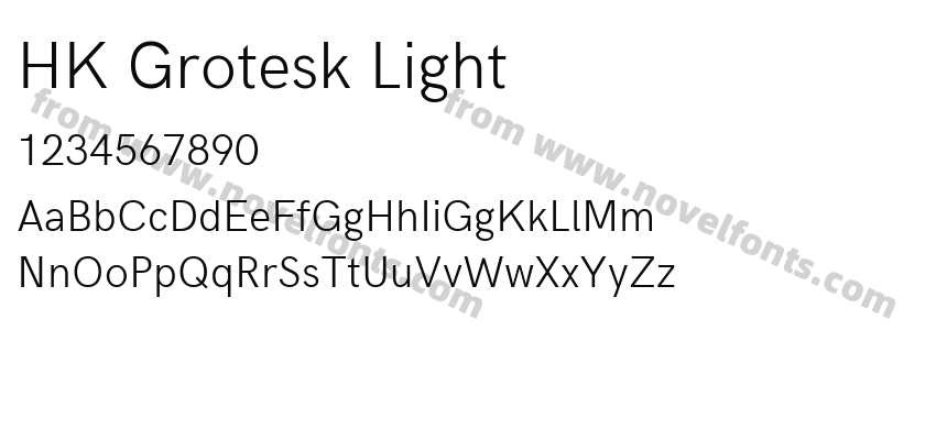 HK Grotesk LightPreview