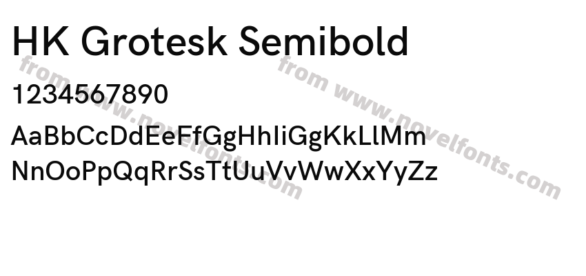 HK Grotesk SemiboldPreview