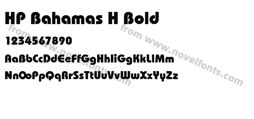 HP Bahamas H BoldPreview