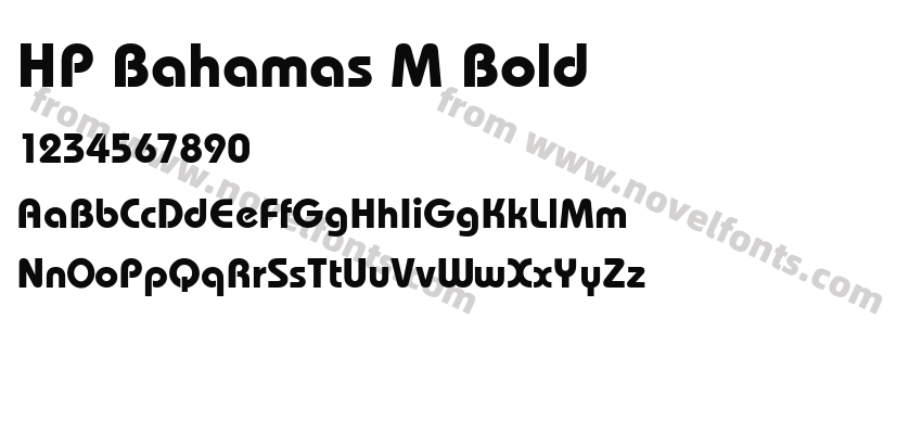 HP Bahamas M BoldPreview