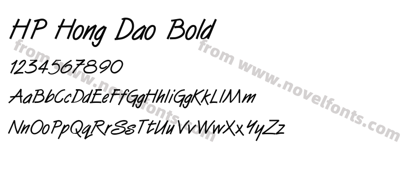 HP Hong Dao BoldPreview