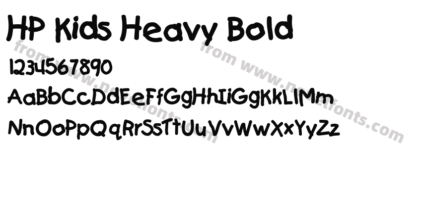 HP Kids Heavy BoldPreview