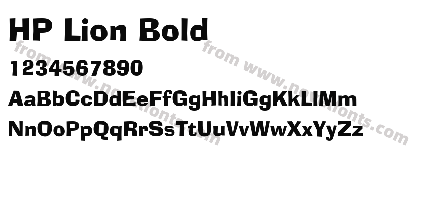 HP Lion BoldPreview