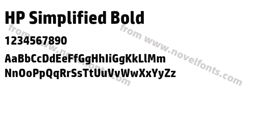 HP Simplified BoldPreview
