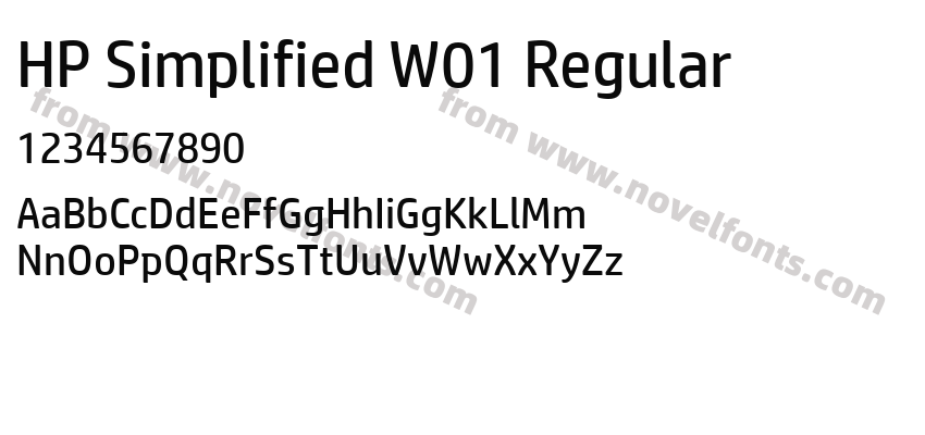 HP Simplified W01 RegularPreview