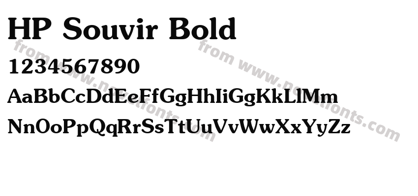 HP Souvir BoldPreview