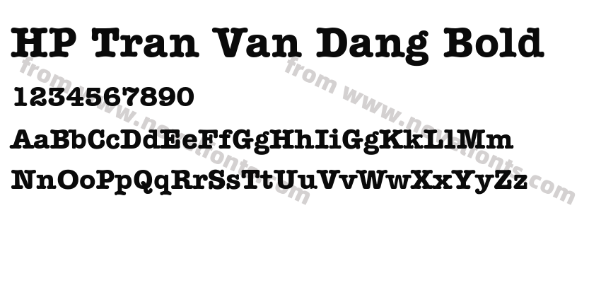 HP Tran Van Dang BoldPreview