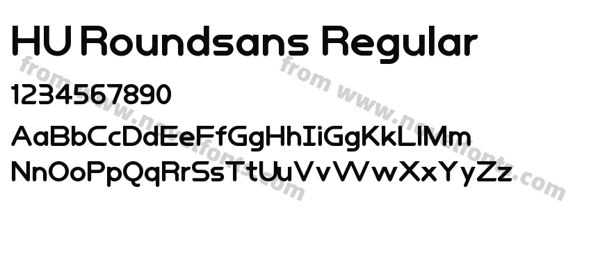HU Roundsans RegularPreview