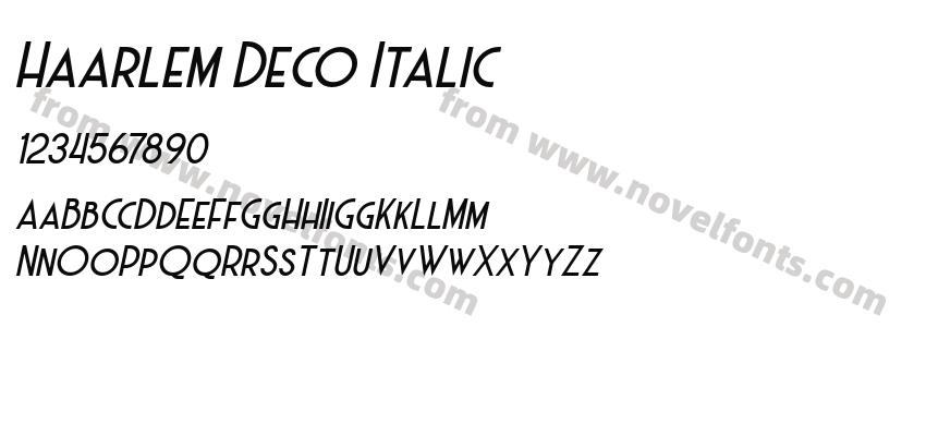 Haarlem Deco ItalicPreview