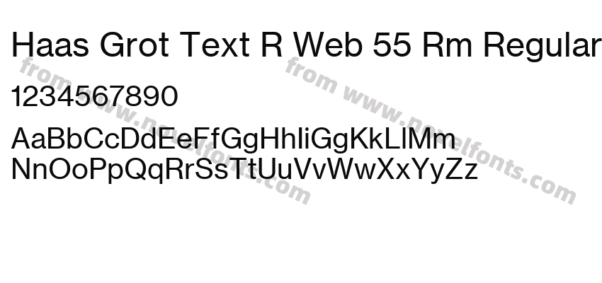 Haas Grot Text R Web 55 Rm RegularPreview